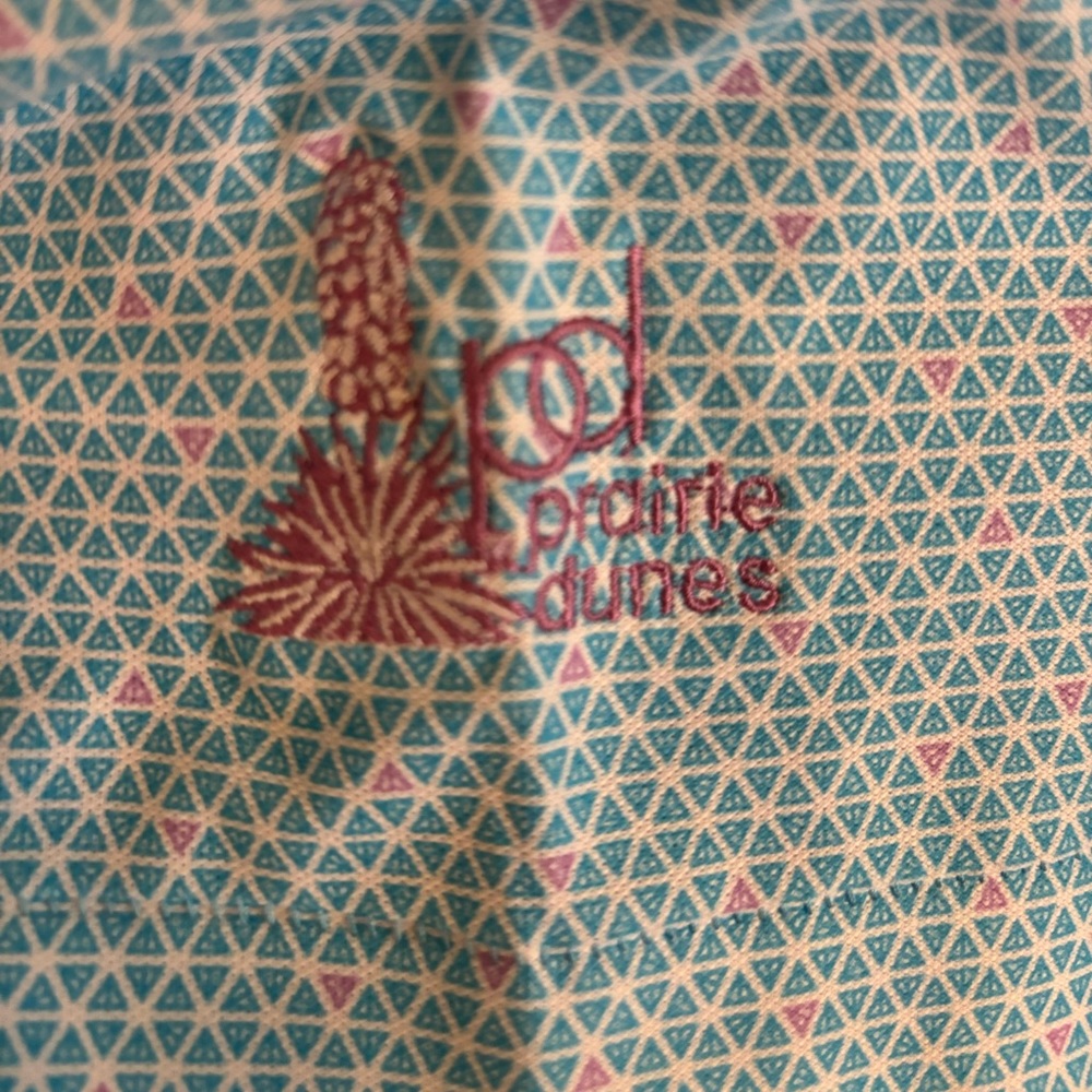 Peter Millar Summer Comfort Print Pique Polo- XL Prairie Dunes Country Club